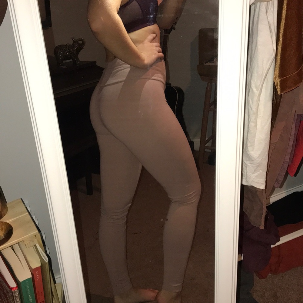 Charlotte Russe Blush Pink Leggings